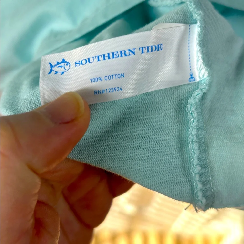 Southern Tide Men's LS Letterpress SJ Puller Shirt Hoodie XL - Picture 4 of 6